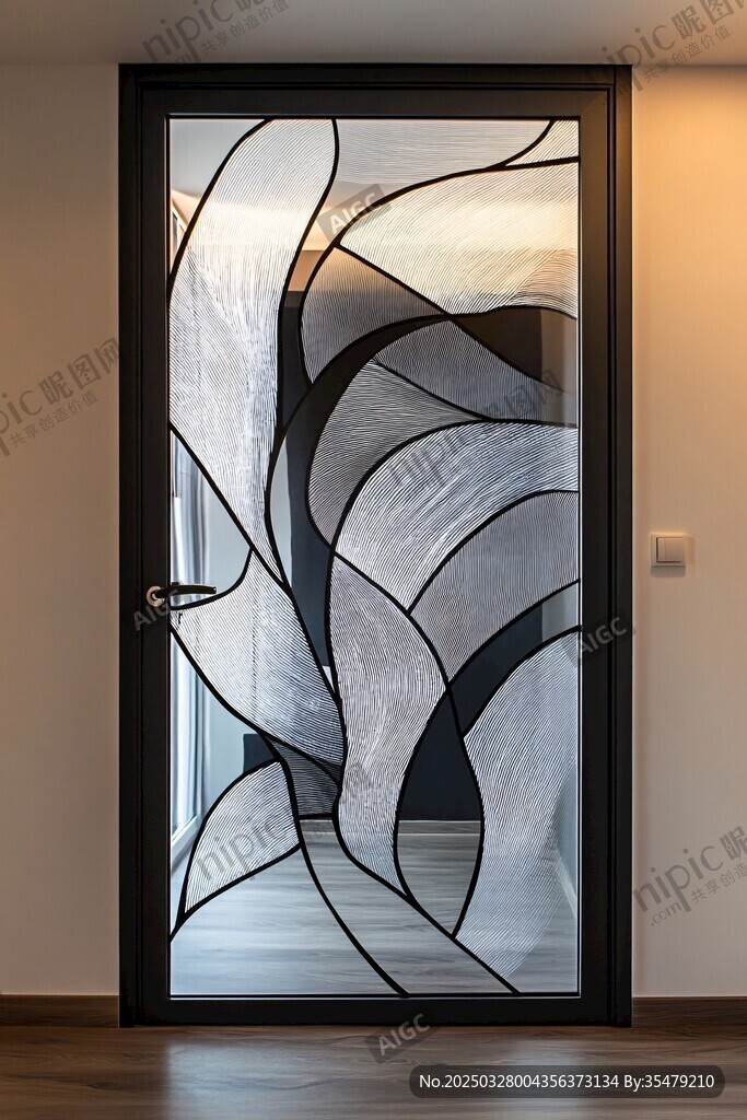 艺术玻璃单门 简约时尚风