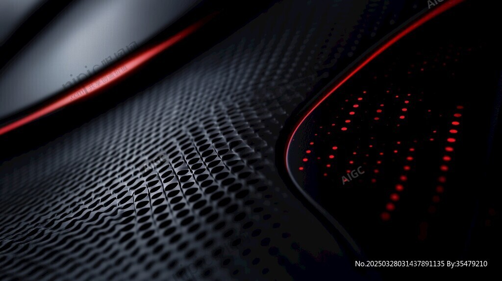 未来感黑红科技纹理背景