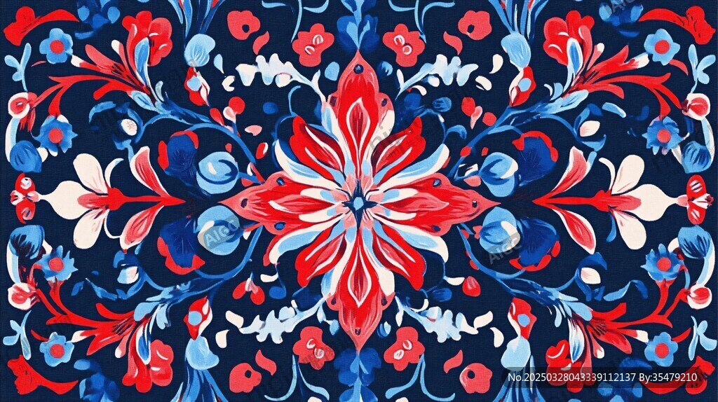 俄式经典花卉图案纹饰