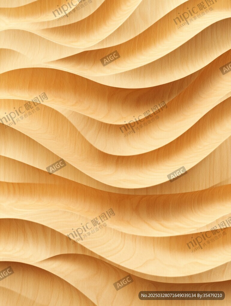 木质波浪纹理艺术背景