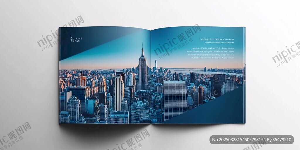 打开画册展现城市天际线