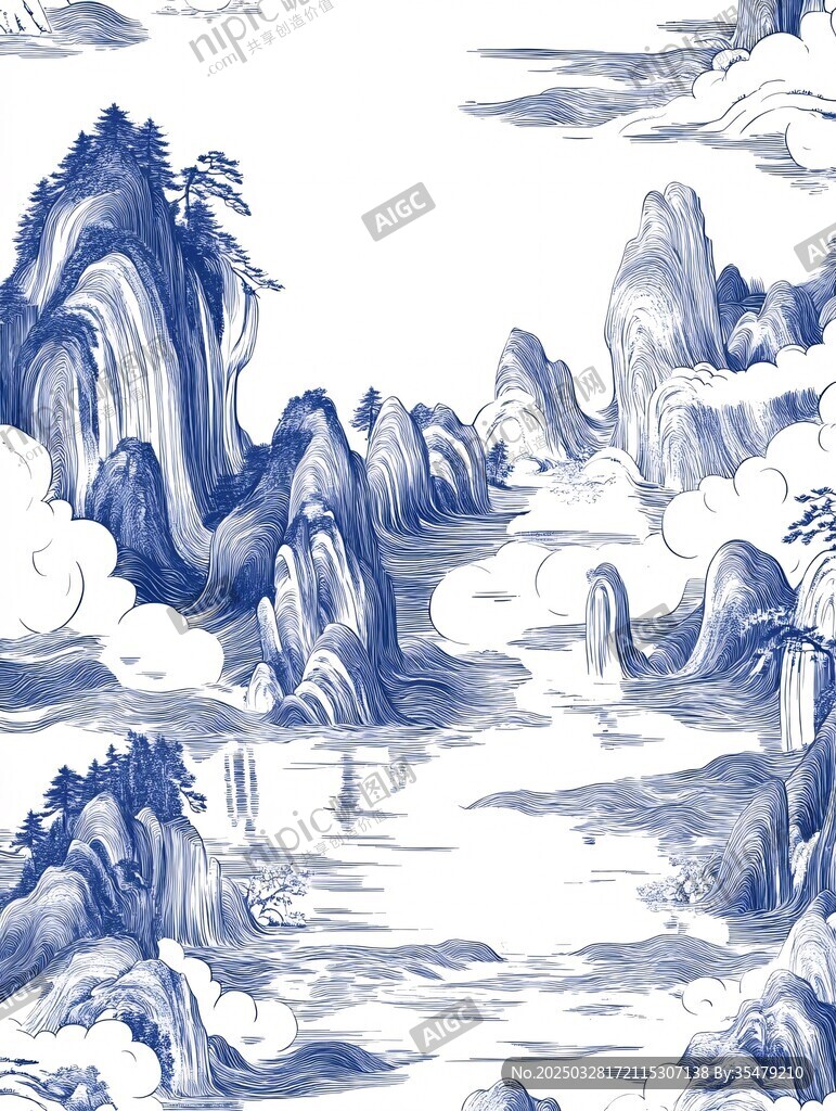 水墨山水意境图