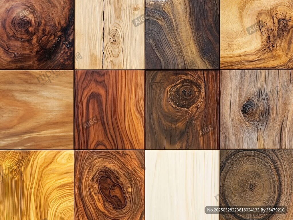 多样木纹纹理展示图