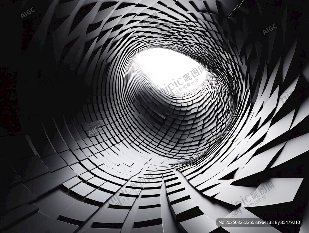 科幻隧道 通往光明的几何空间