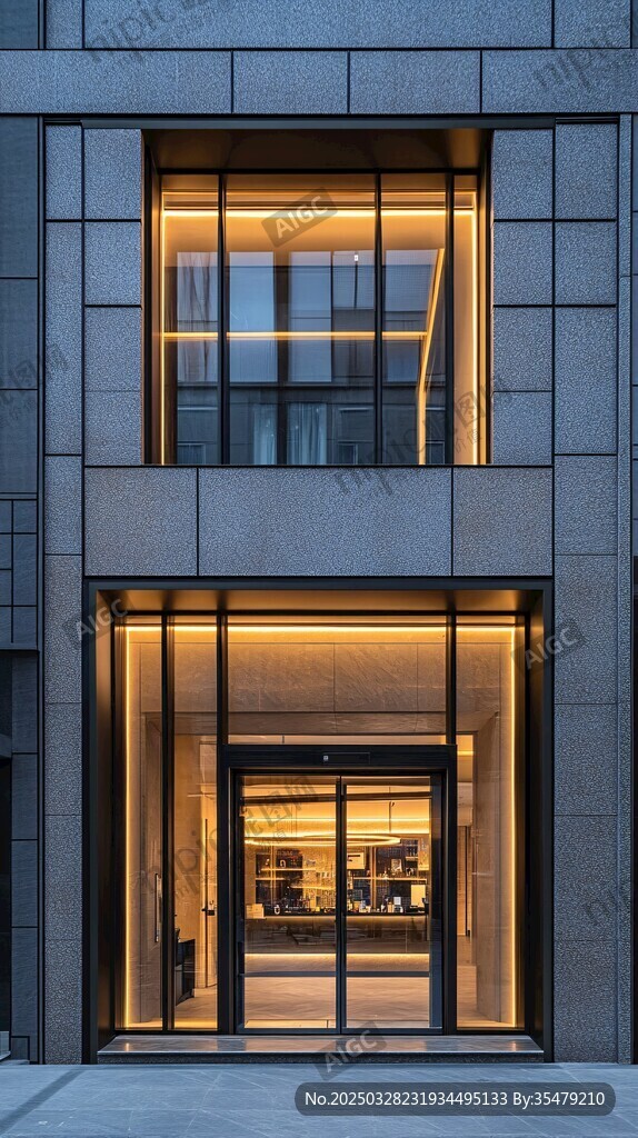 现代风格高端建筑入口