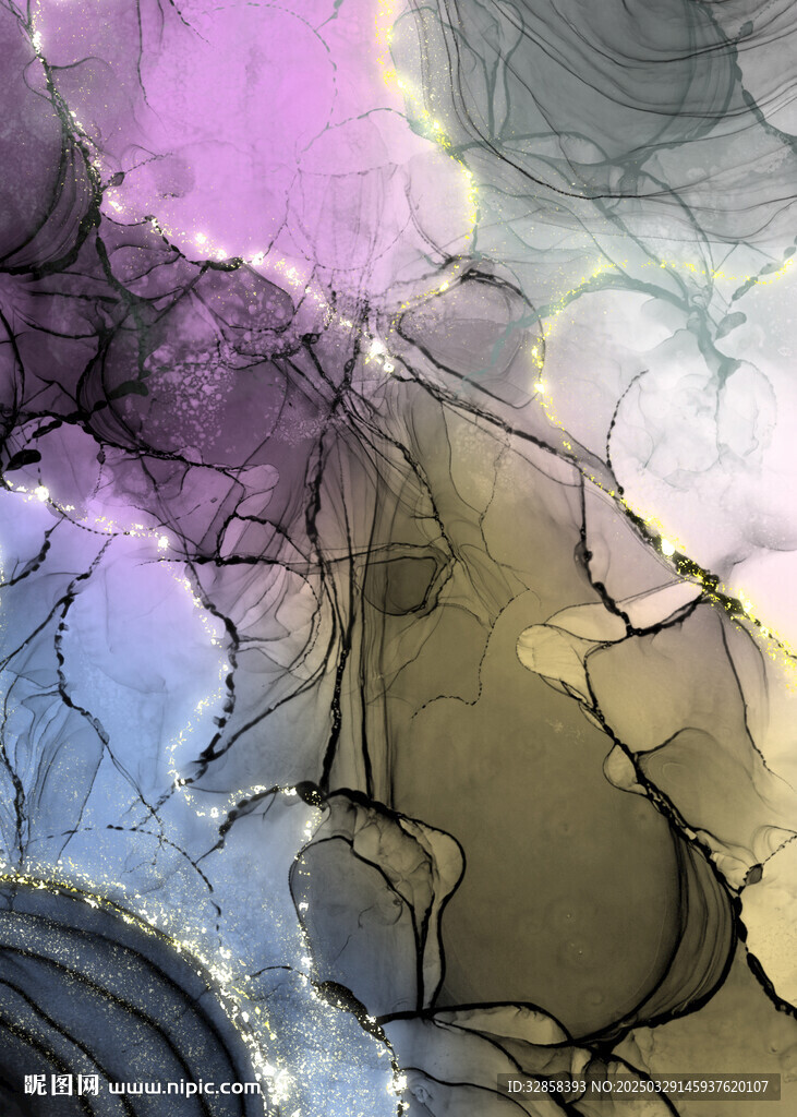 黑色大理石纹背景