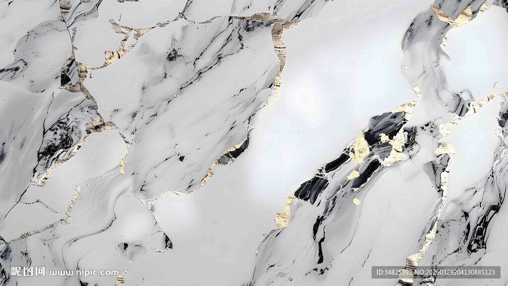 高清黑白爵士白大理石