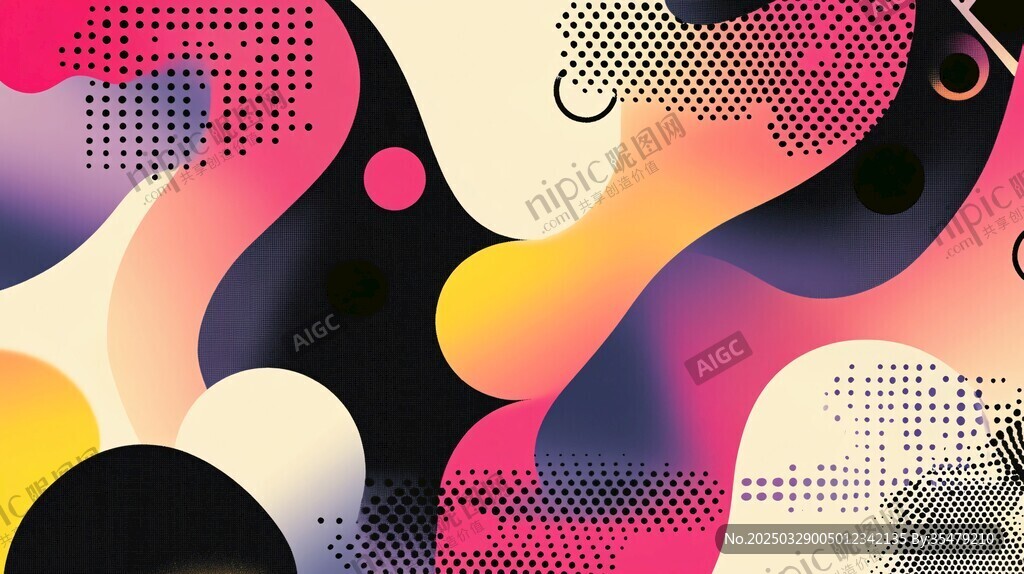 动感炫彩抽象几何图案背景