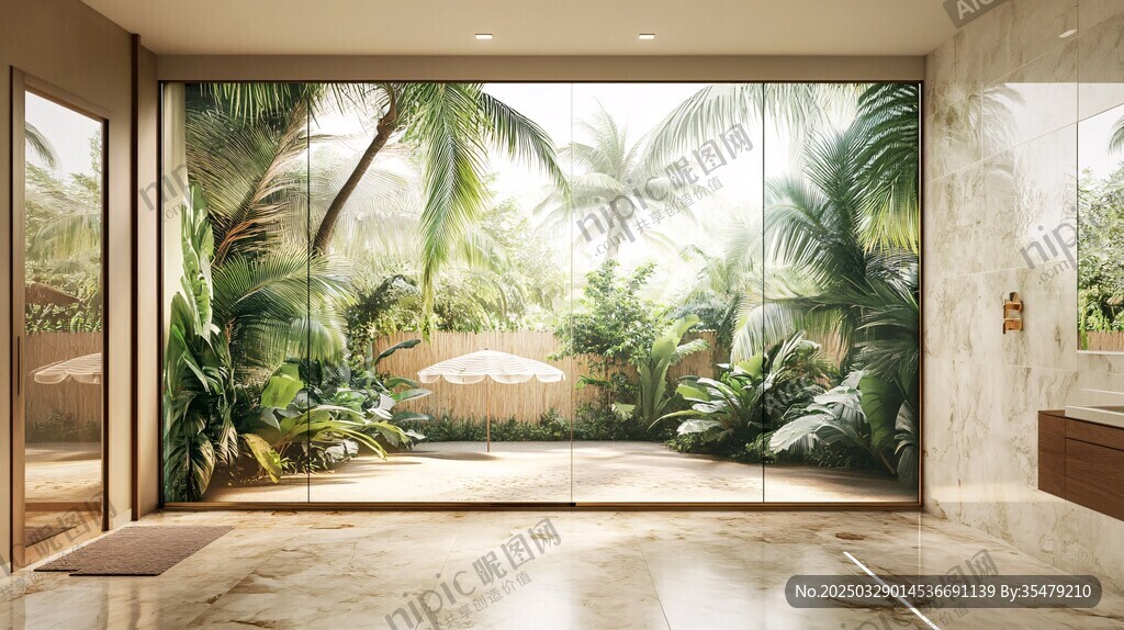 室内外绿意交融的空间