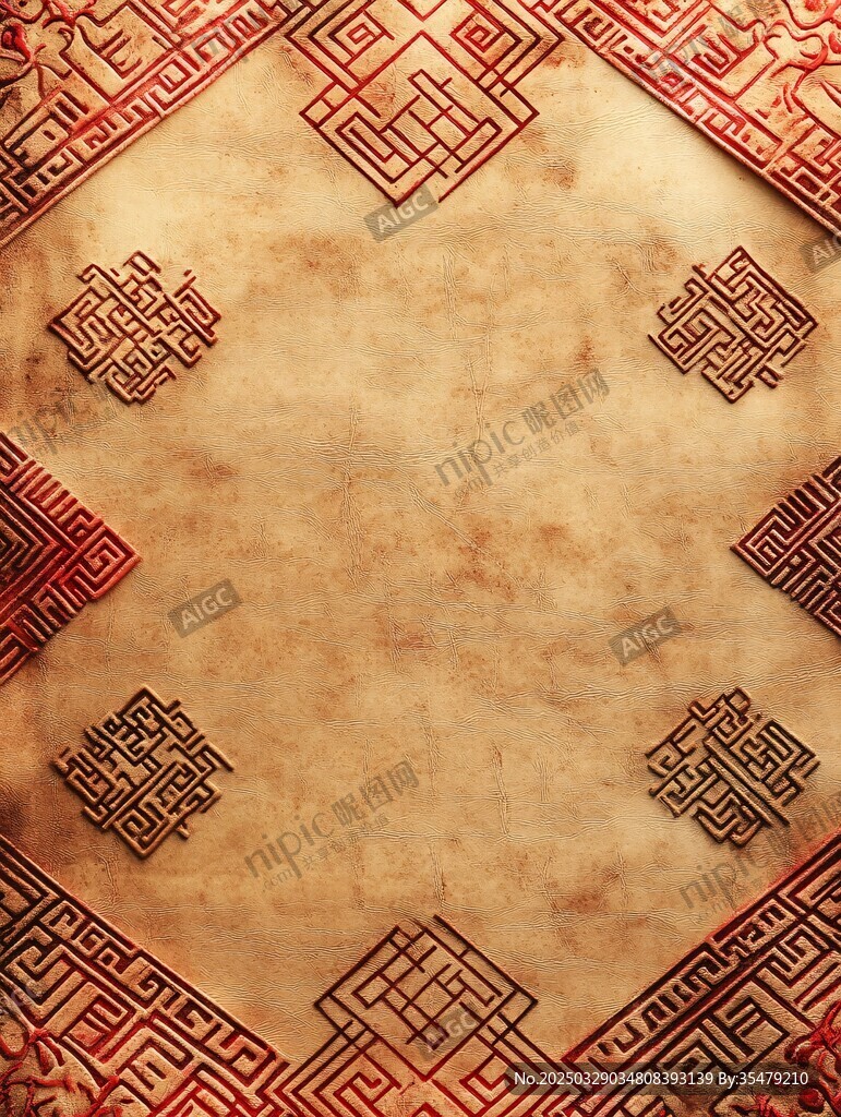 古风传统花纹复古纸张背景