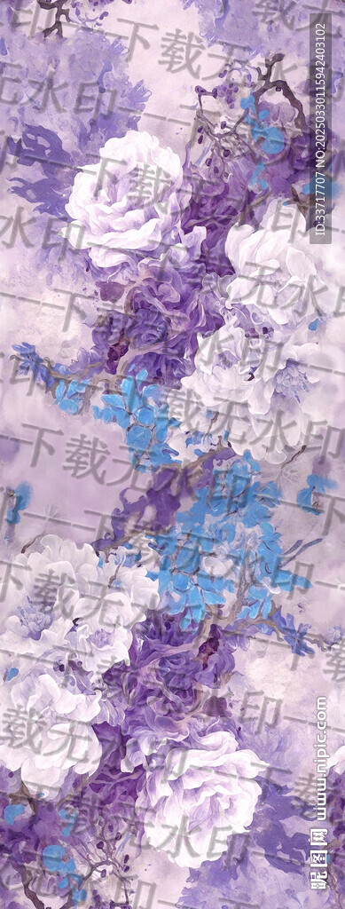水彩花