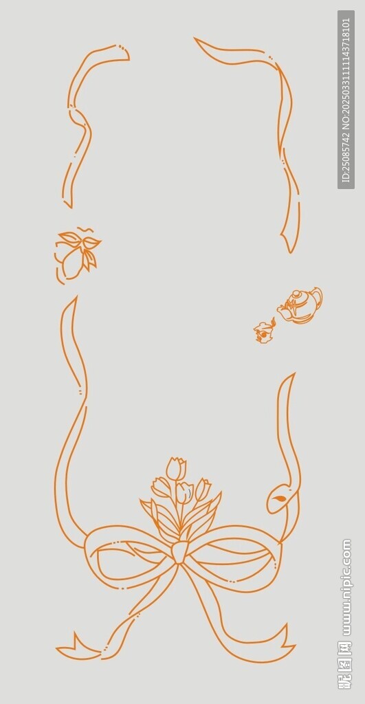 生日宴线条背景