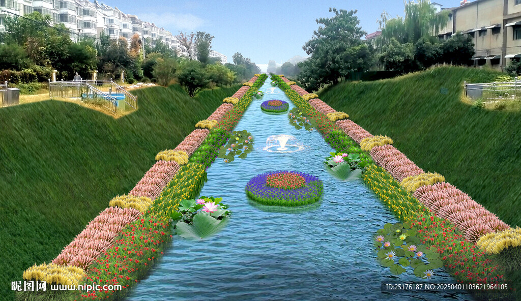 河上浮岛效果图