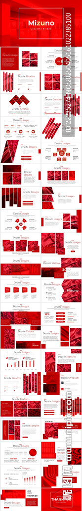 红色商务画册PPT