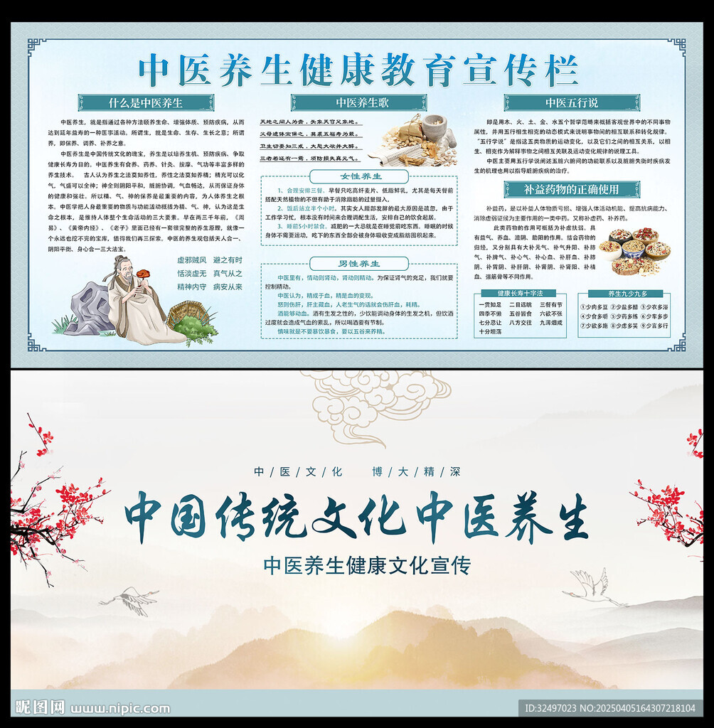 中医养生展板