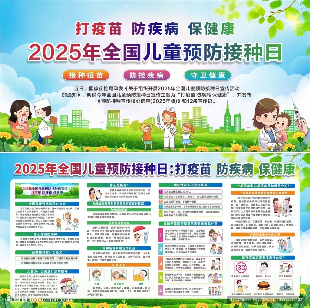 2025年全国儿童预防接种日图