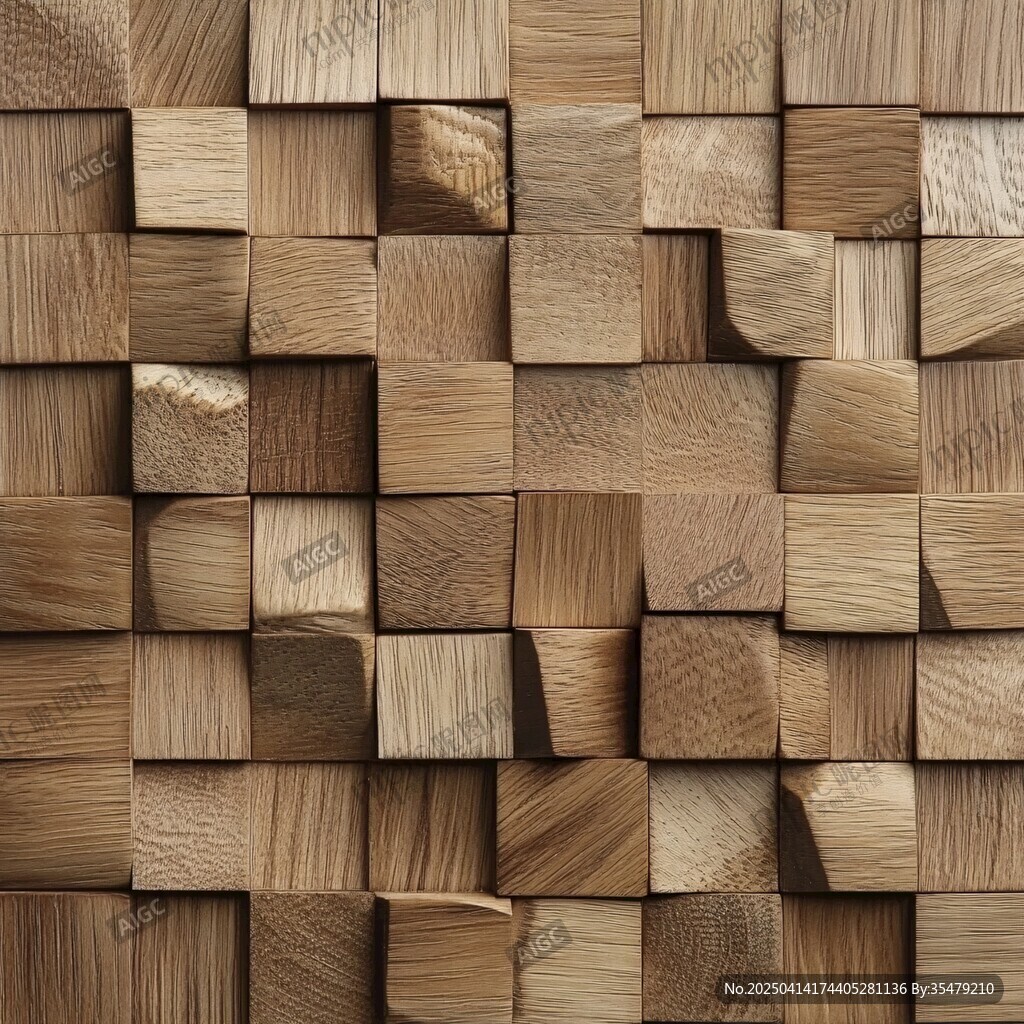 木质方块拼接纹理背景图