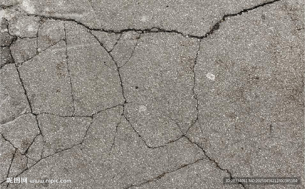 灰色裂开墙面纹理