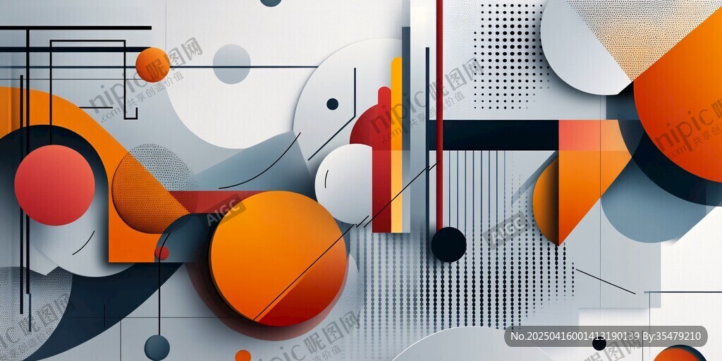 几何抽象艺术背景图案