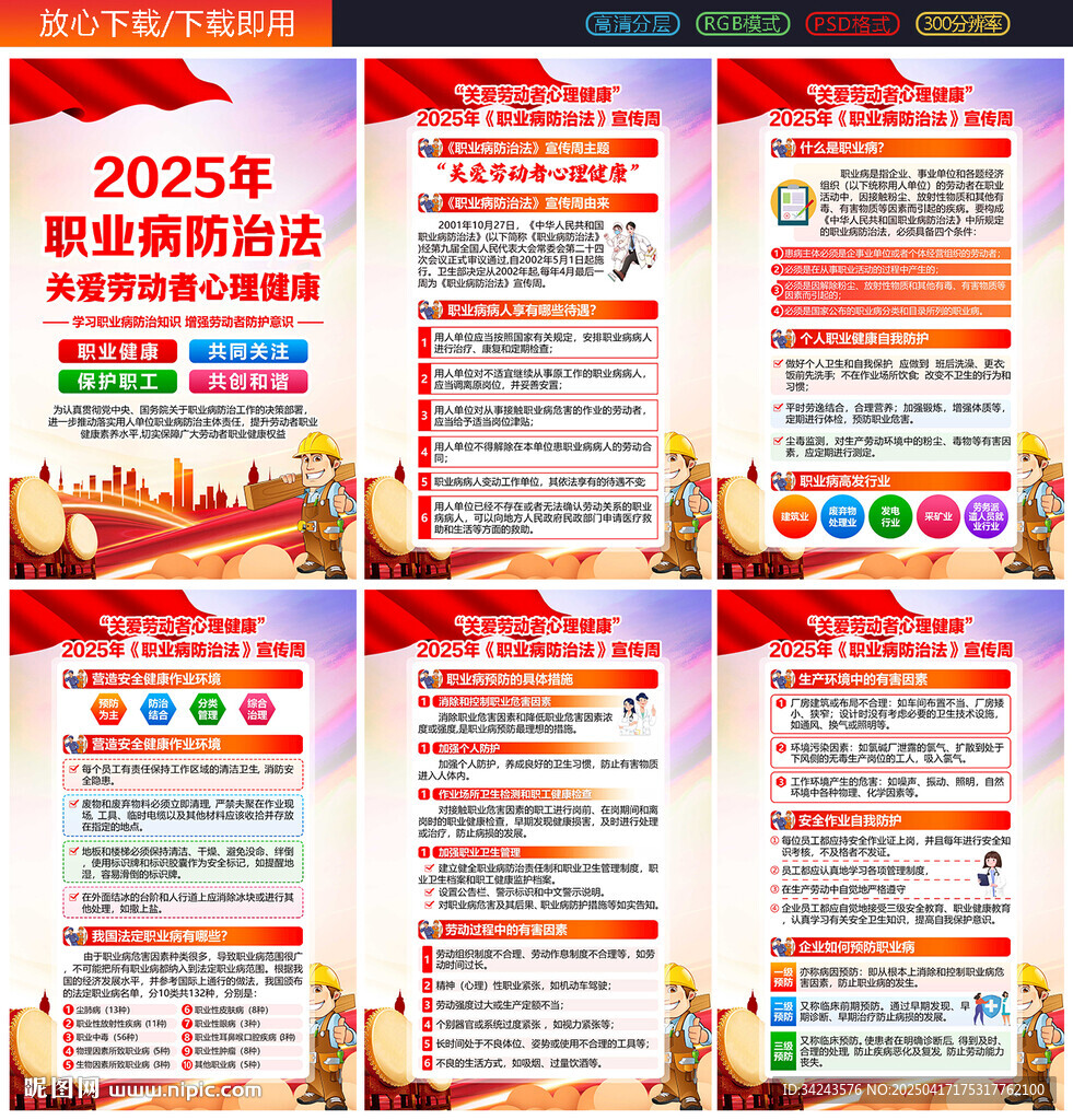 2025职业病防治法宣传周展板