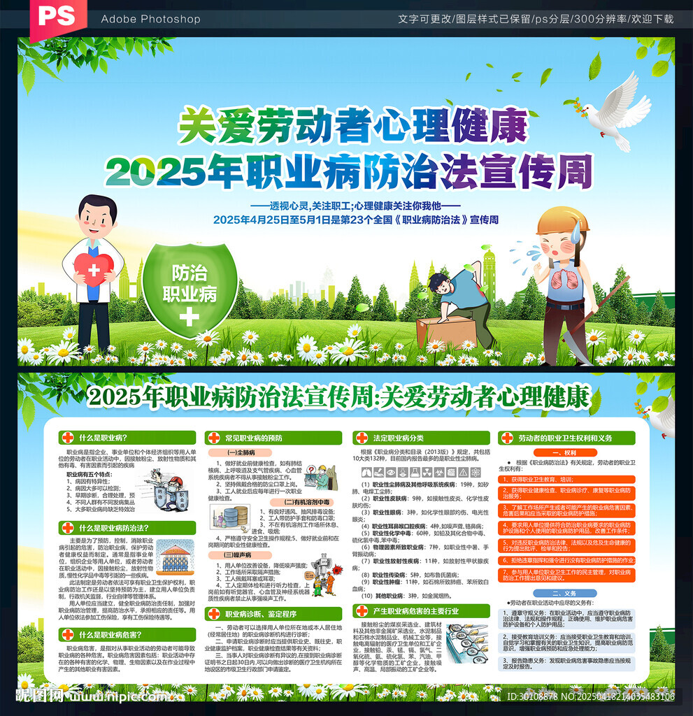 2025职业病防治法宣传周展板