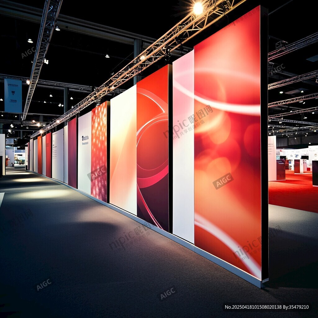 展厅绚丽展板展示空间