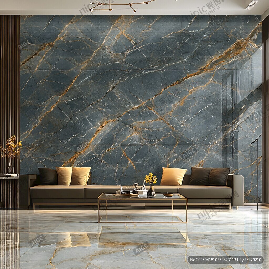 奢华大理石背景客厅空间