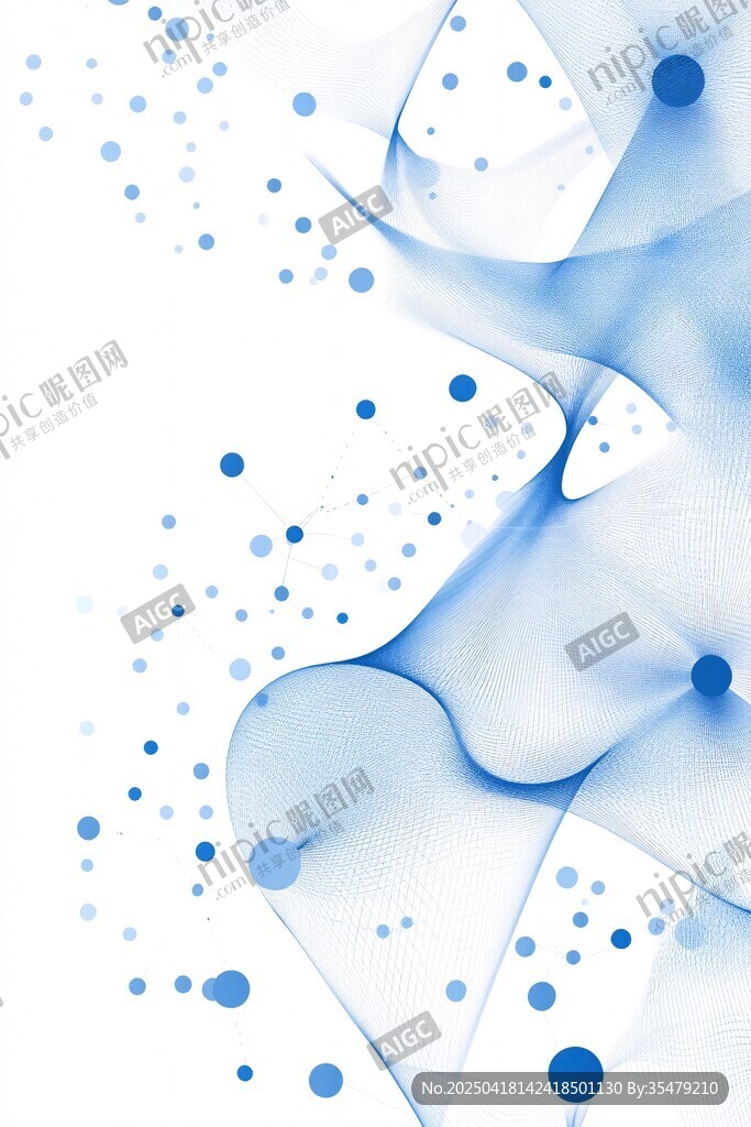 蓝色流体抽象艺术背景图