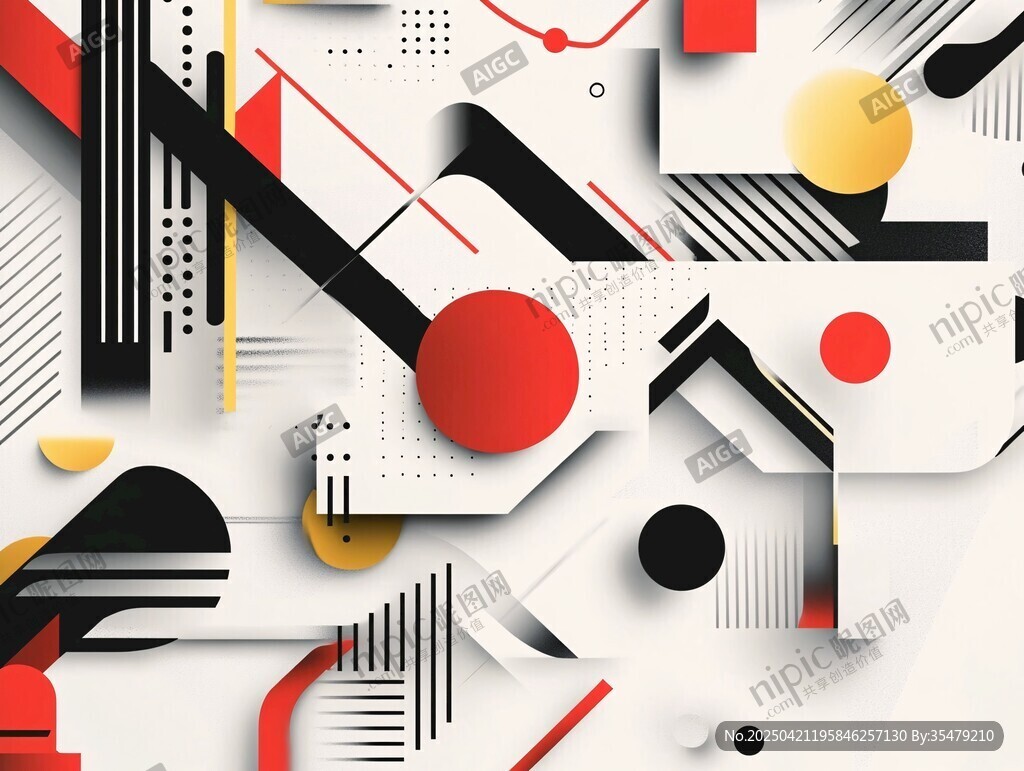 几何抽象艺术图案设计