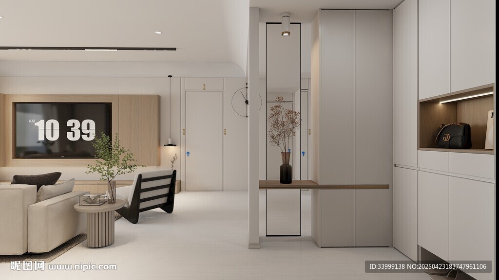 现代简约风客厅室内场景