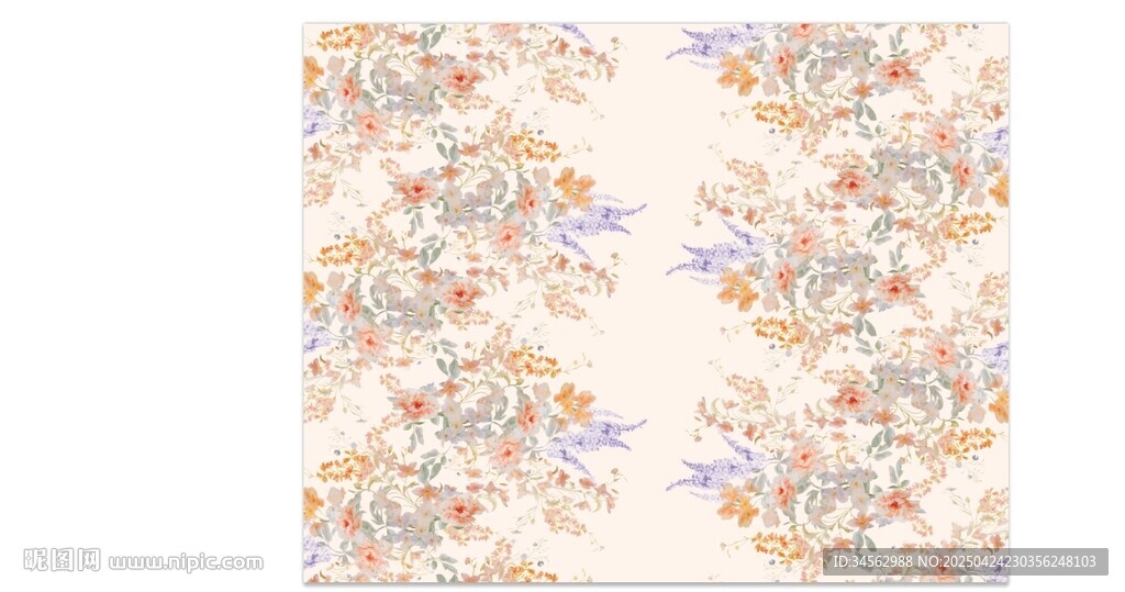 定位花  水彩花