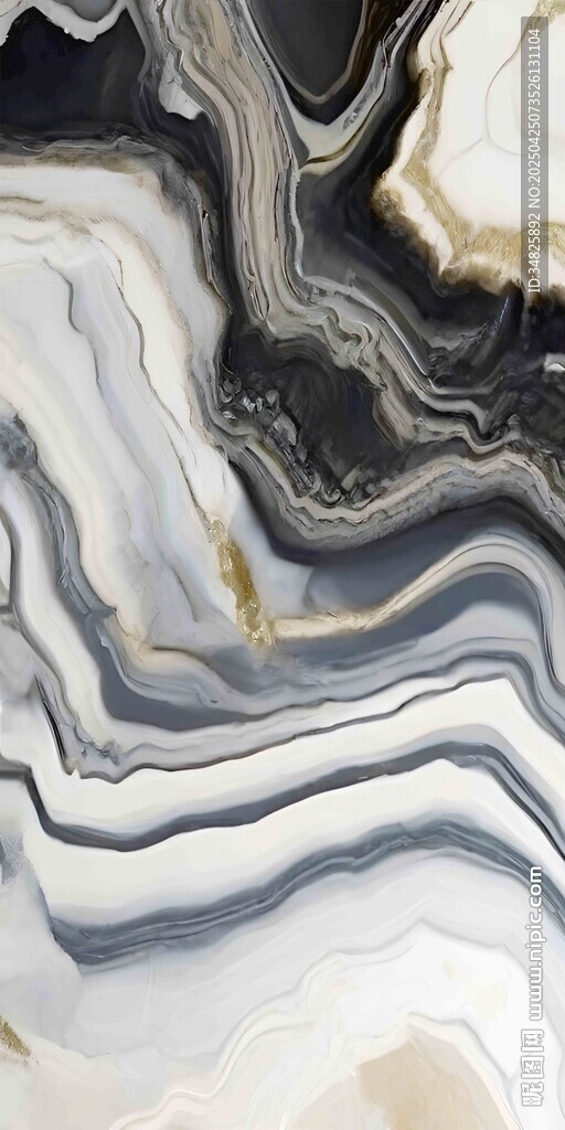 黑白大理石纹理图案