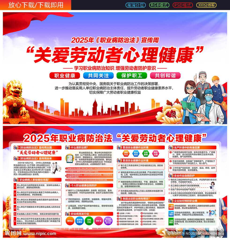 2025职业病防治法宣传周展板