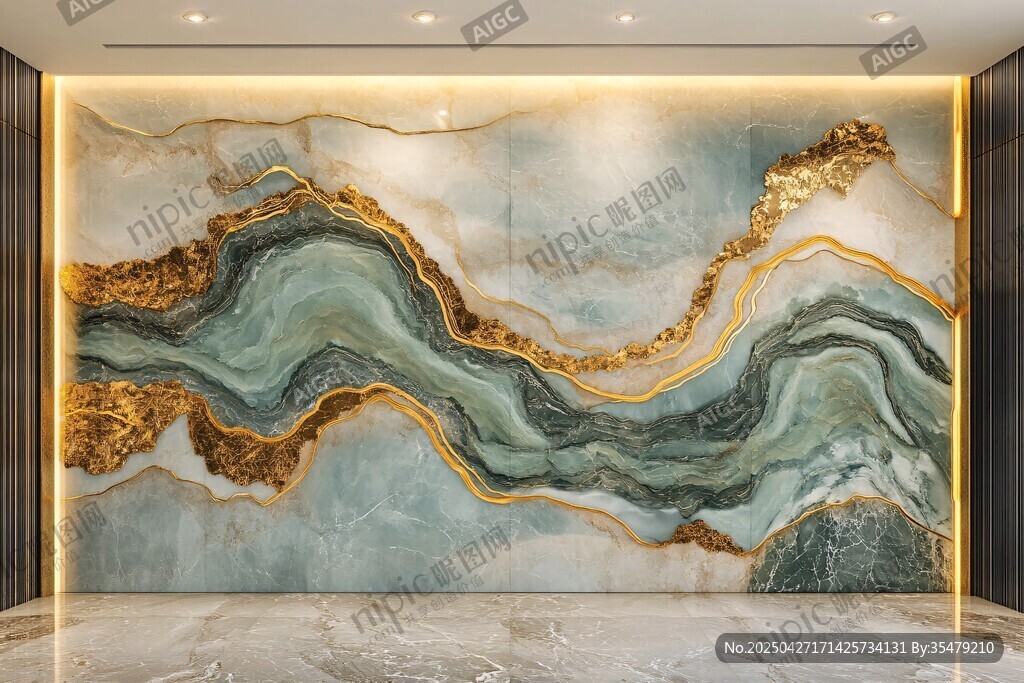 奢华大理石艺术背景墙