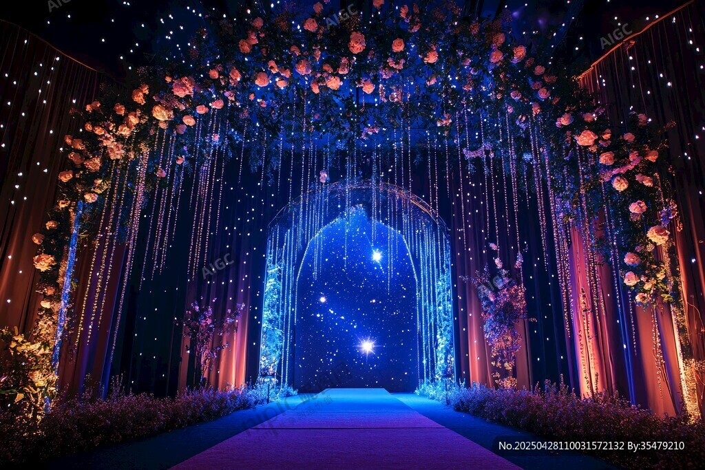 梦幻星空主题婚礼布置