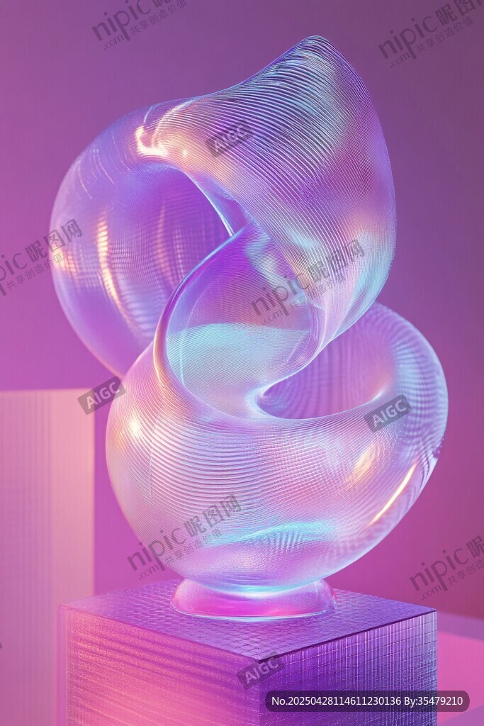 梦幻炫彩玻璃艺术雕塑