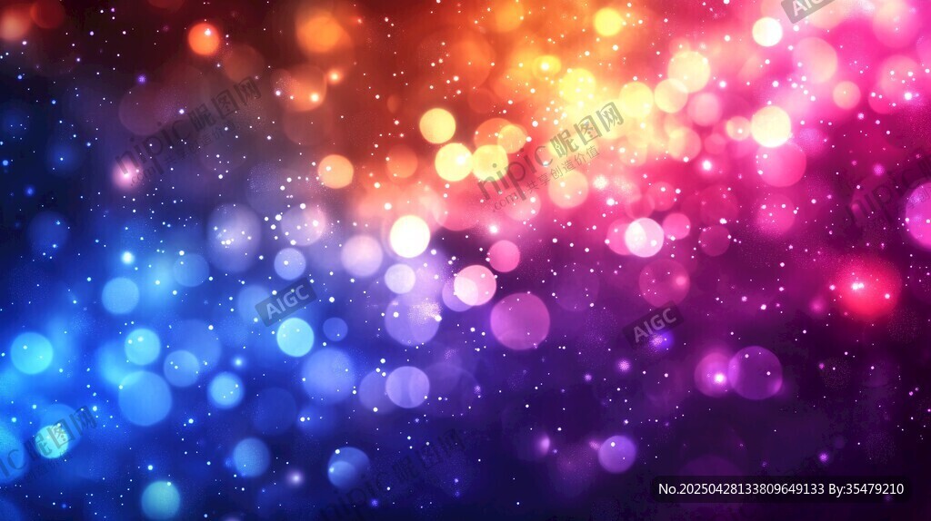 梦幻炫彩光斑背景图