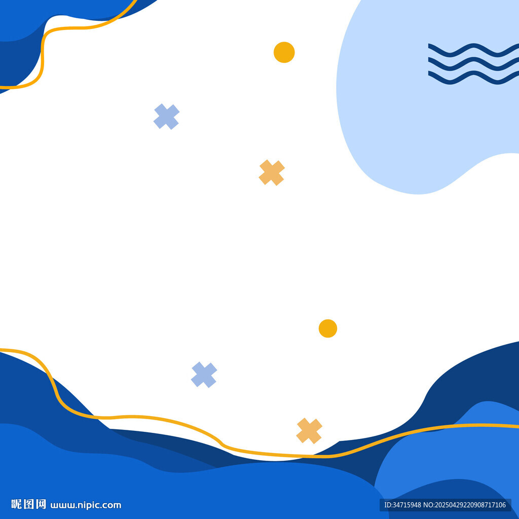 梦幻蓝金风格抽象背景图