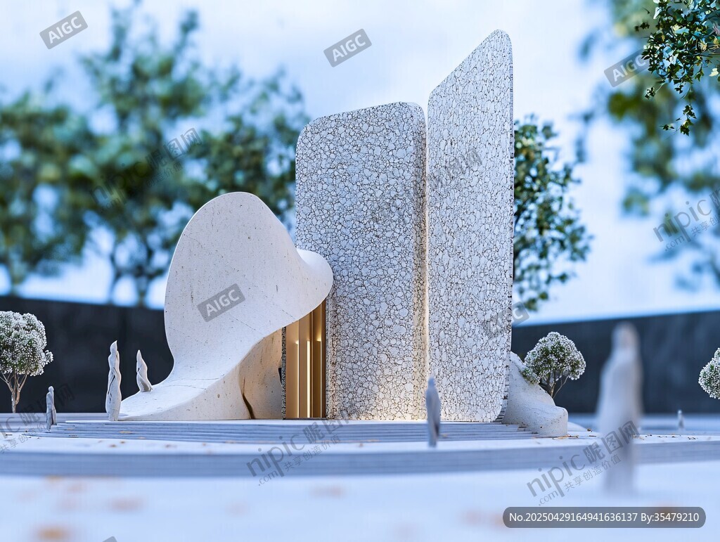 现代风格建筑模型展示