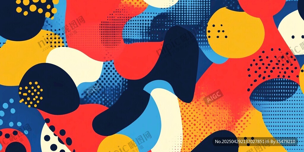 多彩抽象几何图案背景