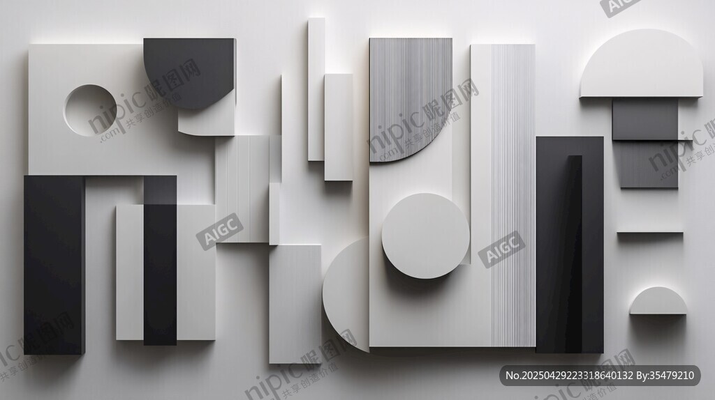 立体几何抽象艺术装饰画