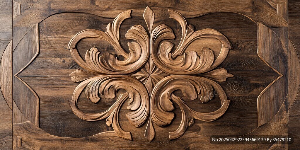 木雕花纹装饰 精致工艺