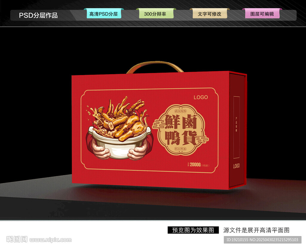 鸭货包装 卤味礼盒