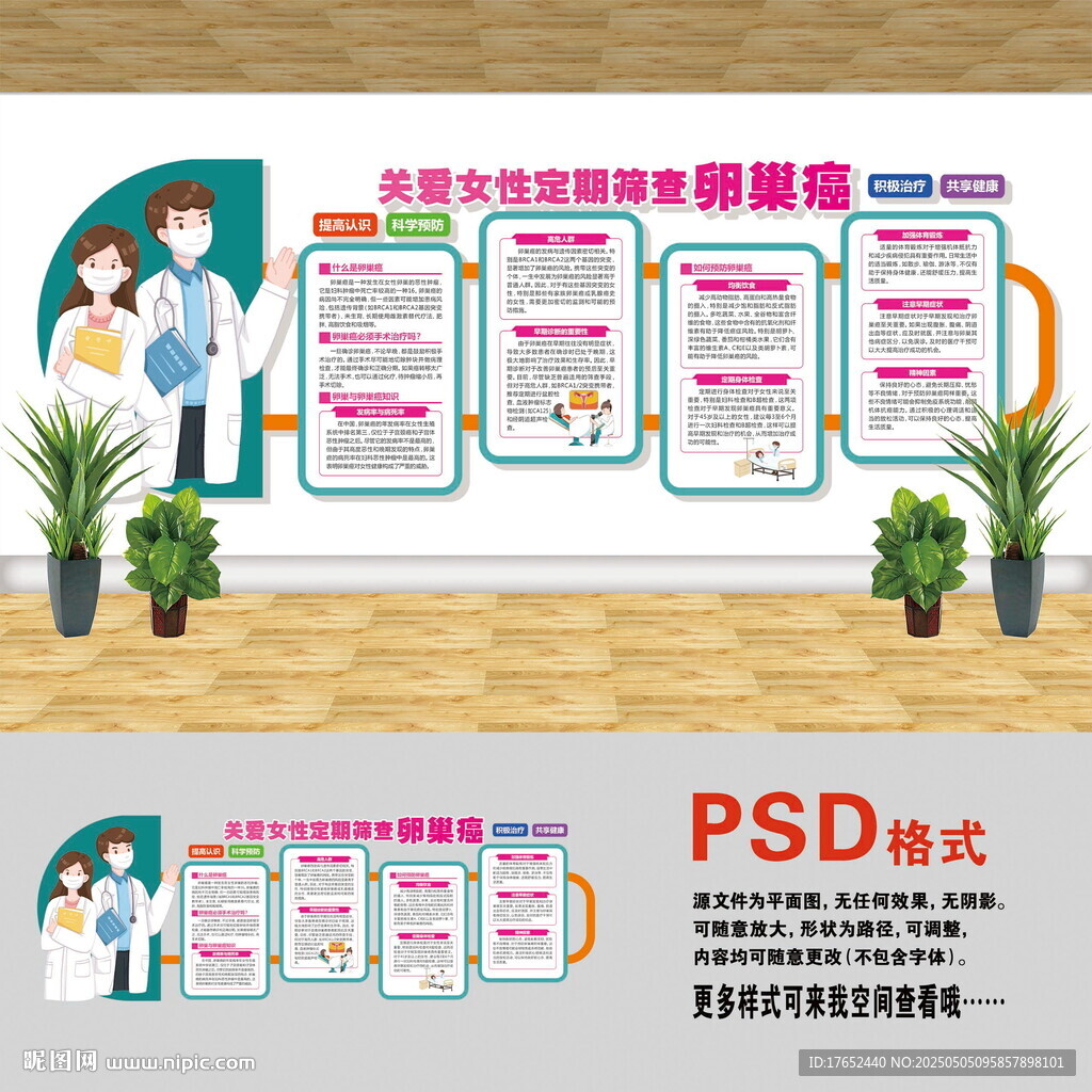 卵巢癌筛查文化墙