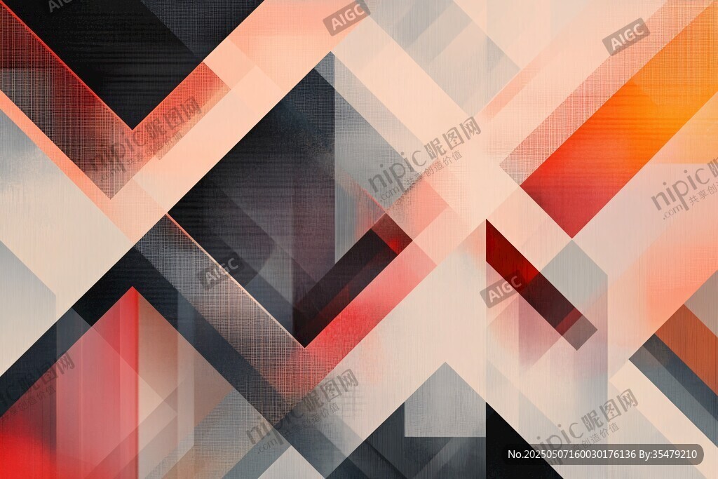 几何多彩抽象艺术背景图