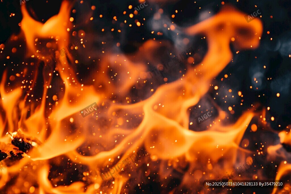 炽热火焰特效背景画面