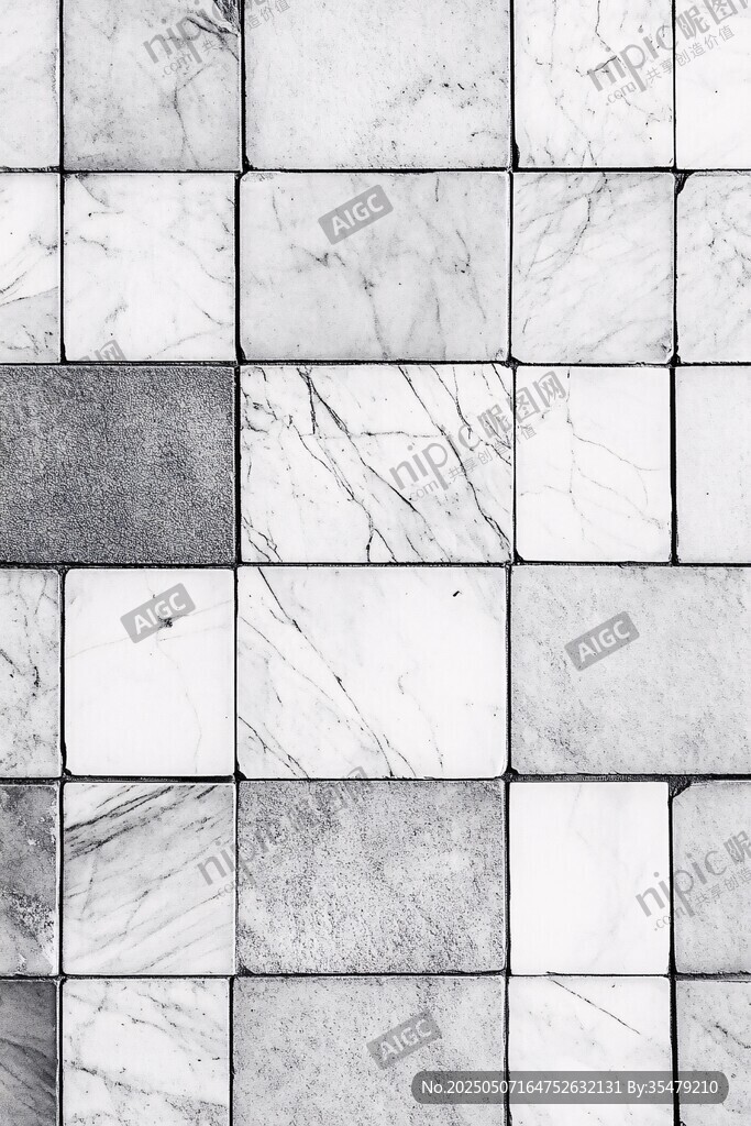 灰白大理石瓷砖纹理图案