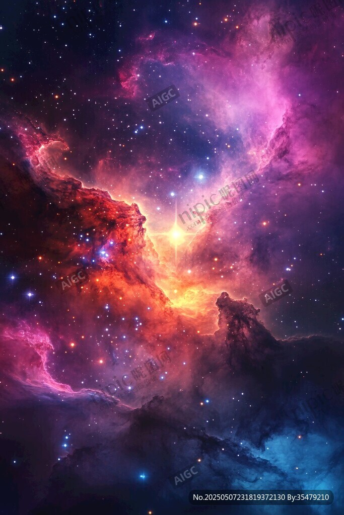 梦幻绚丽的星云宇宙景观