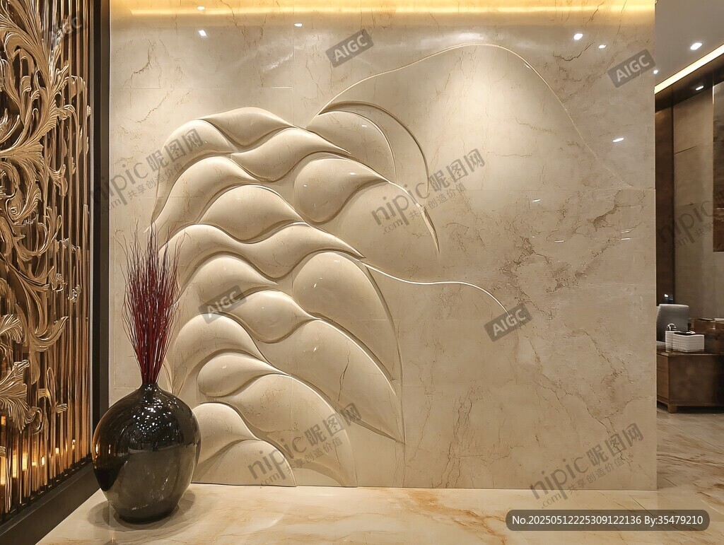 中式浮雕墙面装饰艺术