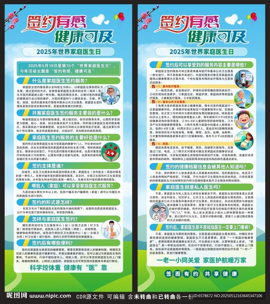 2025世界家庭医生日展架